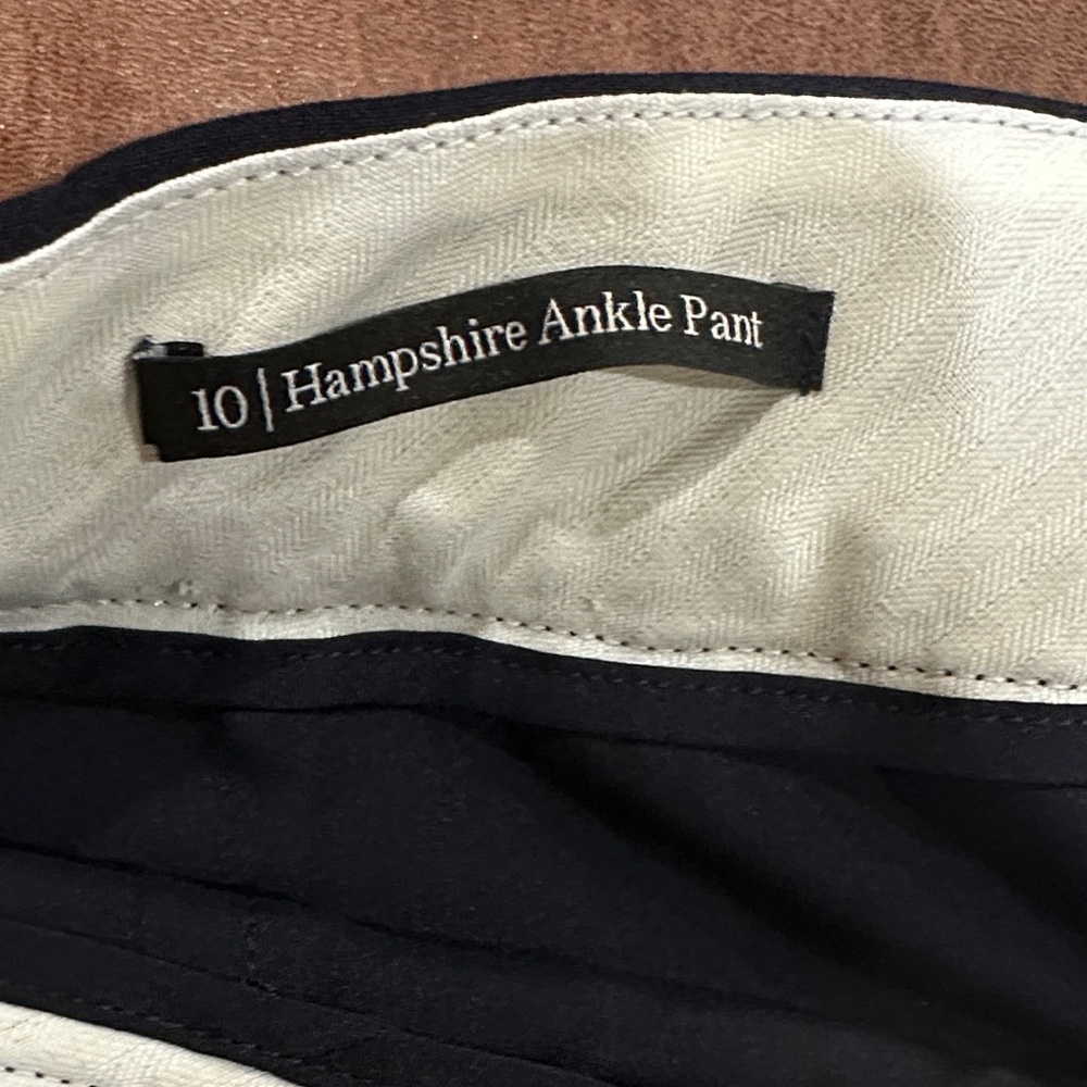 NWT Talbots Hampshire Ankle Pant Straight leg high waist Blue Sz 10 | $129 - Picture 13 of 14